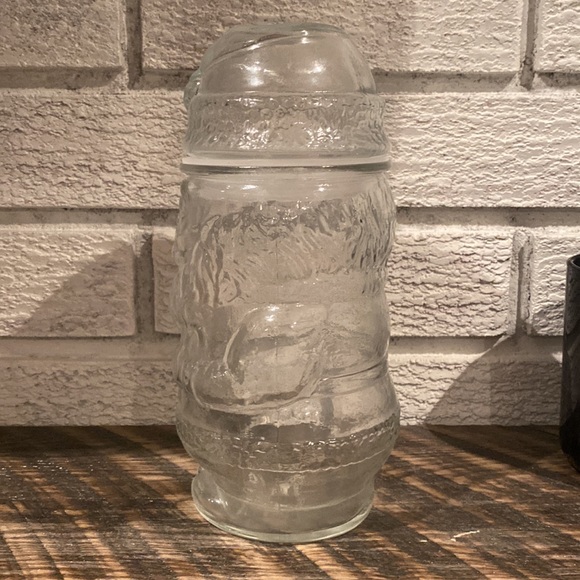 Vintage glass Santa candy jar. - Picture 3 of 6